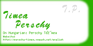 timea perschy business card